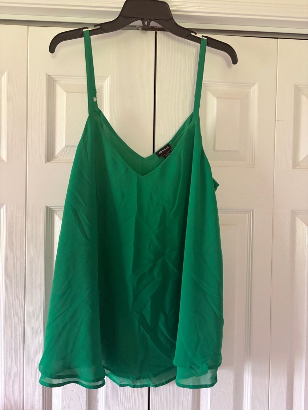 torrid Bright Green Chiffon V-Neck Cami